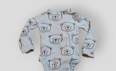 Carter's Blue Bear Crossbody Onesie (NB)