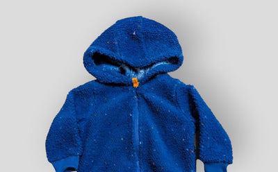 Carter's Blue Fluffy Full Zip Sweater (6M)