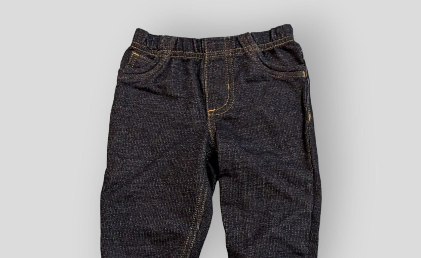 Black Jean Stretchy Pants (6-M)