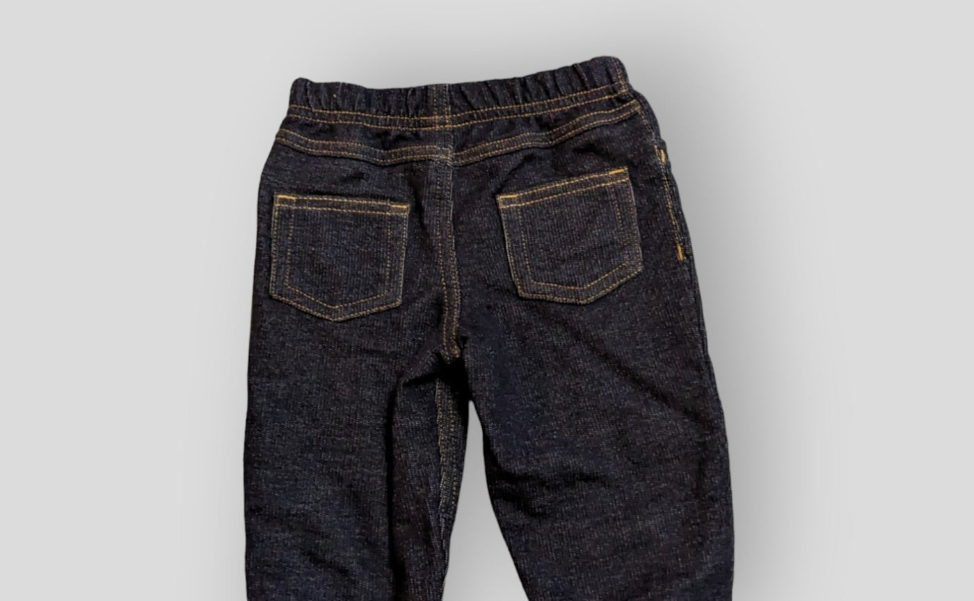 Black Jean Stretchy Pants (6-M)