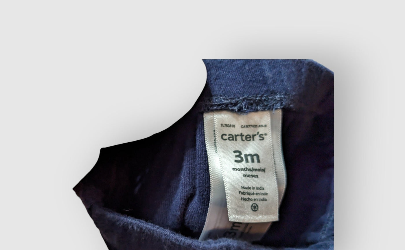 Carter's Dark Blue Button Pants (3M)