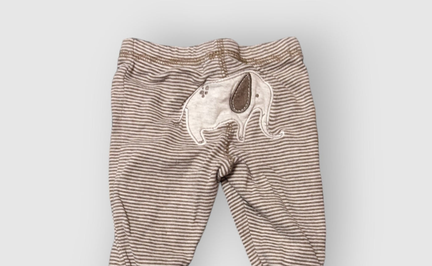 Carter's Tan Elephant Stretchy Pants (3M)