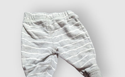 Carter's Grey and white Striped Pants (3M)