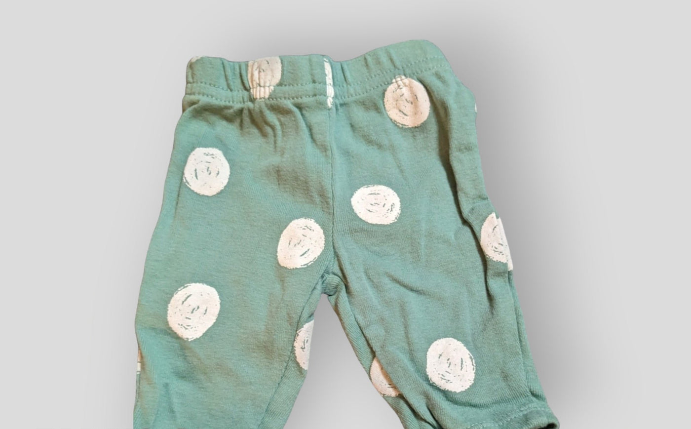 Just One You Teal Polka Dot Pants (NB)