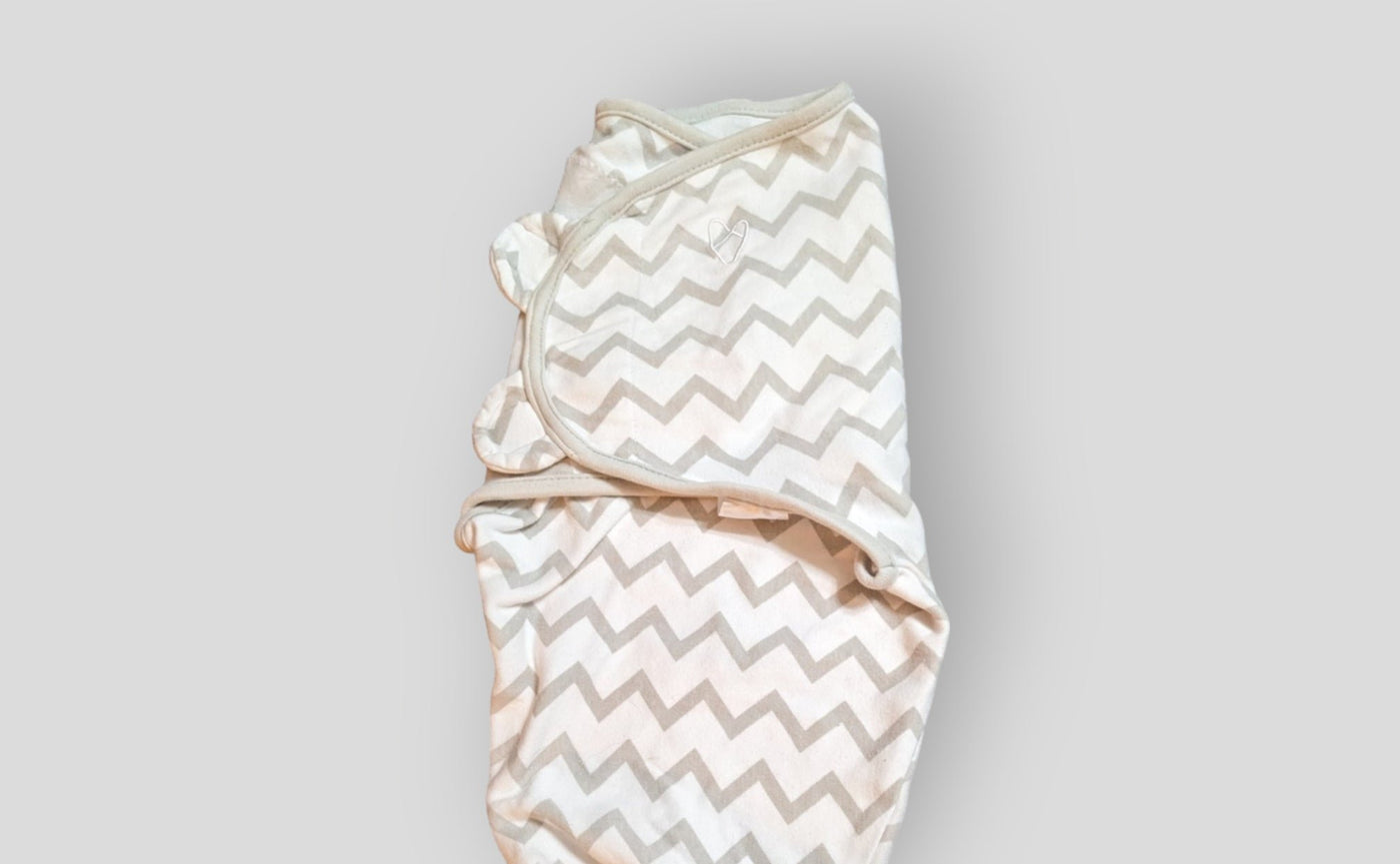 Swaddle Me Grey Striped Sleep Sack (S/M)