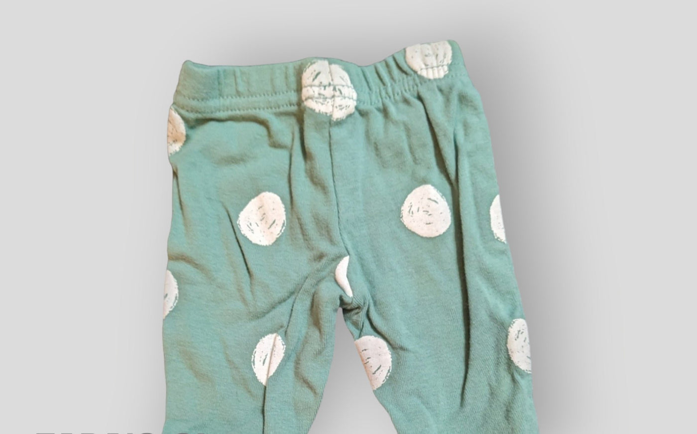 Just One You Teal Polka Dot Pants (NB)