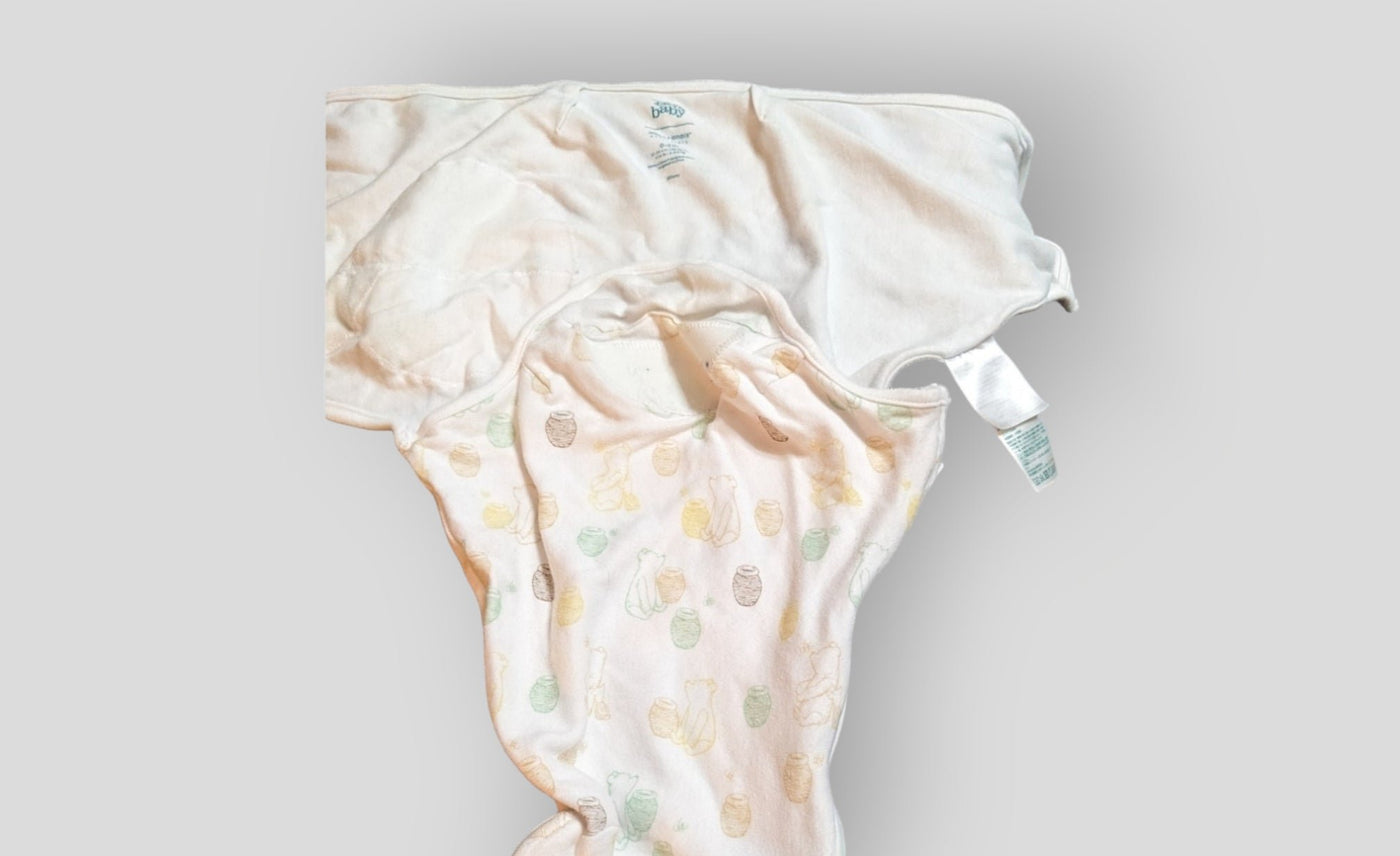 White Whinny the Pooh Sleep Wrap (0-3)