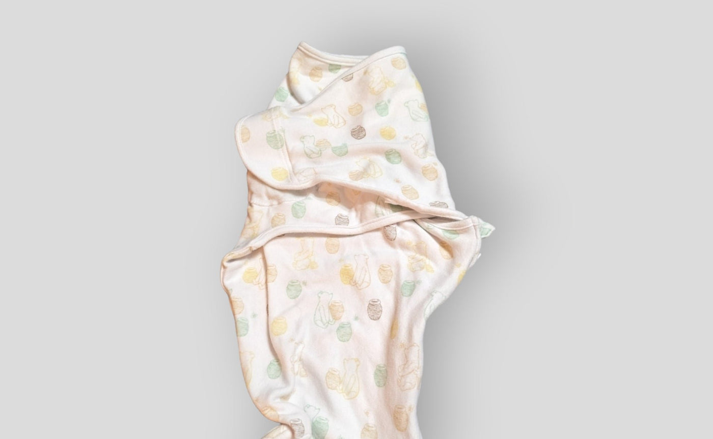 White Whinny the Pooh Sleep Wrap (0-3)