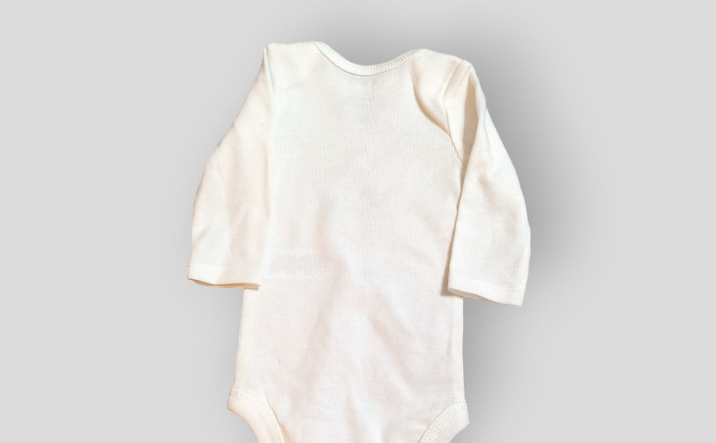 White Reindeer Onesie (NB)