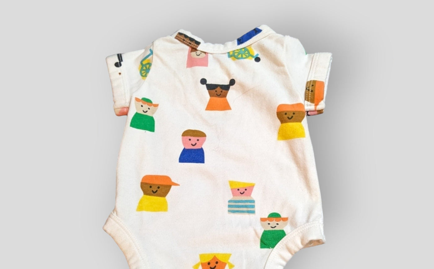 White People Pattern Onesie (NB)