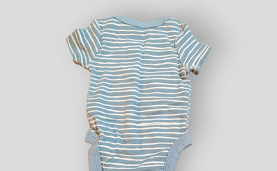 Cloud Island Blue Striped Onesie (NB)