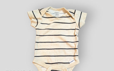 Gerber Grey Stripped Onesie (NB)