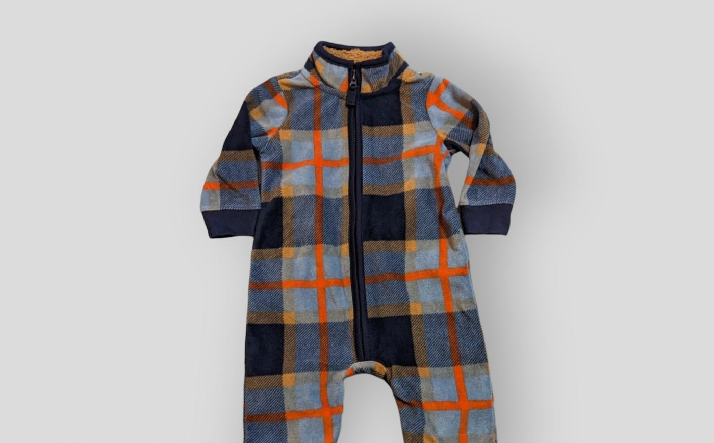 Carter's Blue Plaid Sleeper (6M)