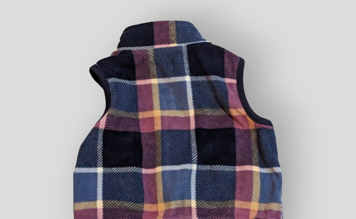 Carter's Blue Plaid Vest (6M)