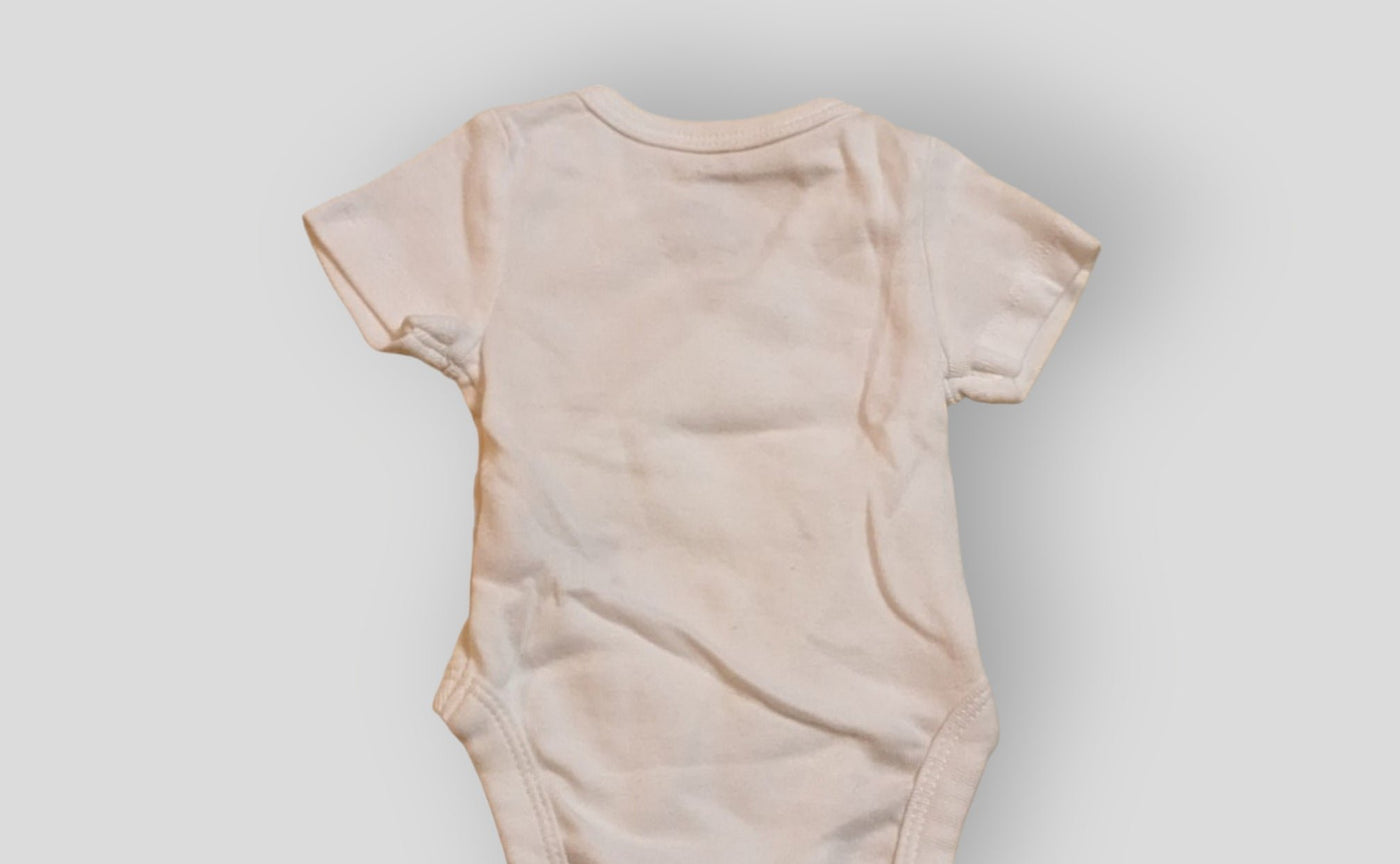 White Crossover Onesie (NB)