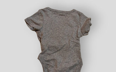 Cloud Island Grey Crossover Onesie (NB)