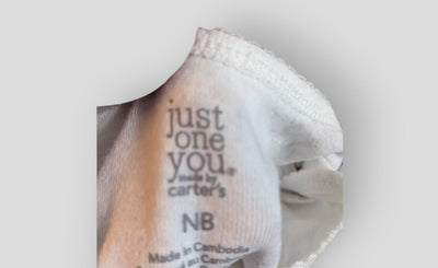 White Fox Onesie (NB)