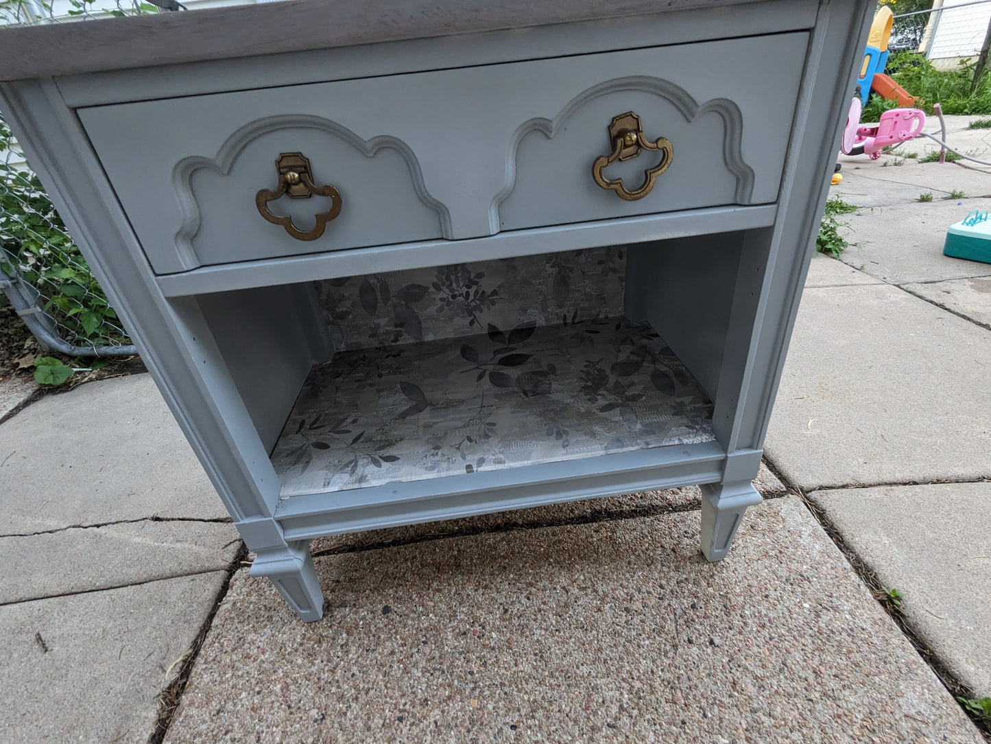 *Coming Soon*  Blue grey Accent Cabinet – Vintage Style | $225