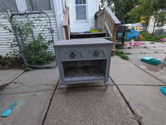 *Coming Soon*  Blue grey Accent Cabinet – Vintage Style | $225
